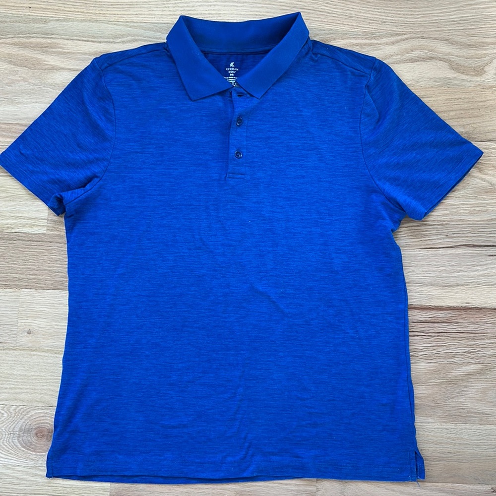 Kyodan blue Golf short-sleeved polo shirt men's size Small